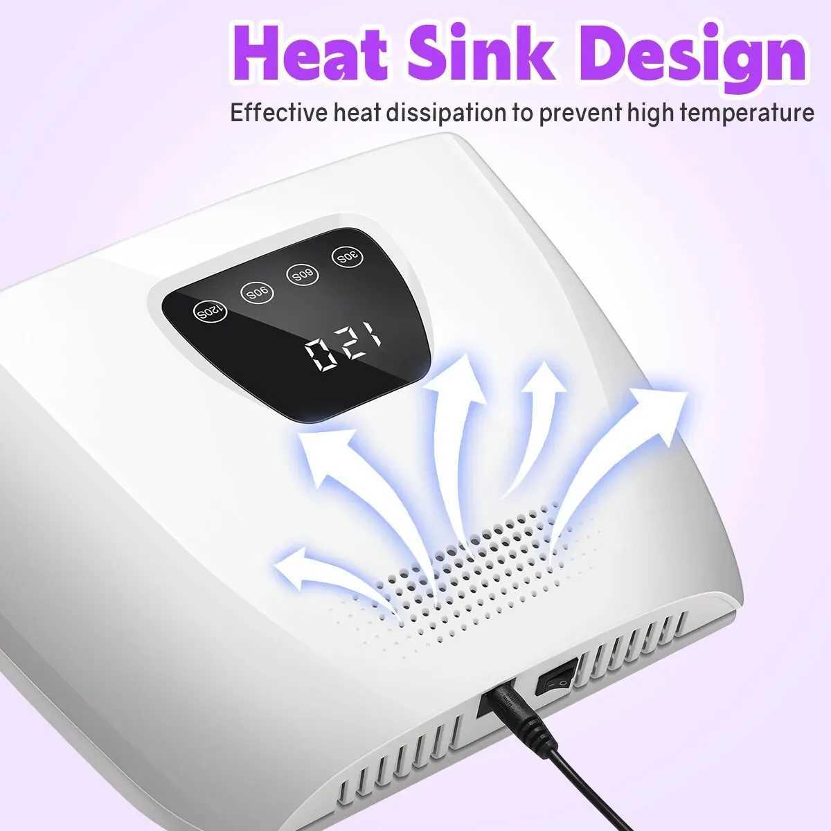 Professional Nail Drying Lamp for Manicure UV LED Nail Lamp For Gel Polish Dryer Machine With Auto Sensor Touch Screens W250513