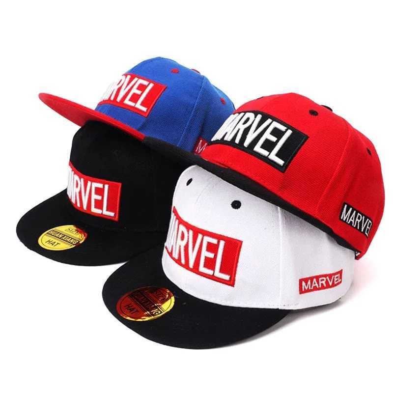 Marvel Anime Cartoon Kids Baseball Cap Baby Hip Hop Sun Hat For Boy Girl Spring Travel Hats Baby Snapback Caps Gift 2-8Y R250512