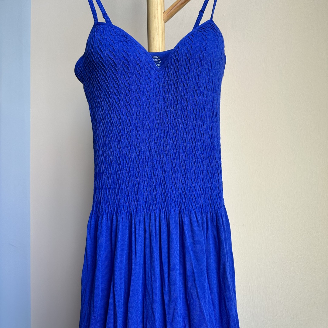 H14168 Large size sling cup comfortable home dress can be worn outside knitted sling long skirt for women