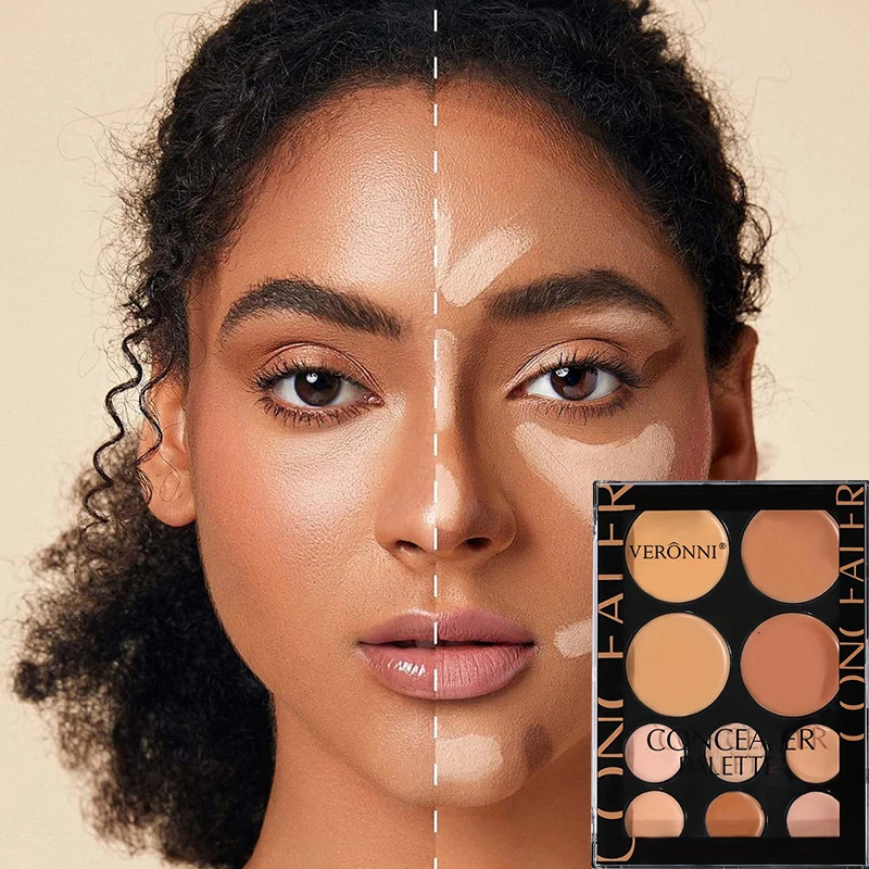 10 Colors Concealer Palette Eyeshadow Base Palette Matte Contour Dark Circles Tattoo Contour Covering Concealer Cream Lasting 250512