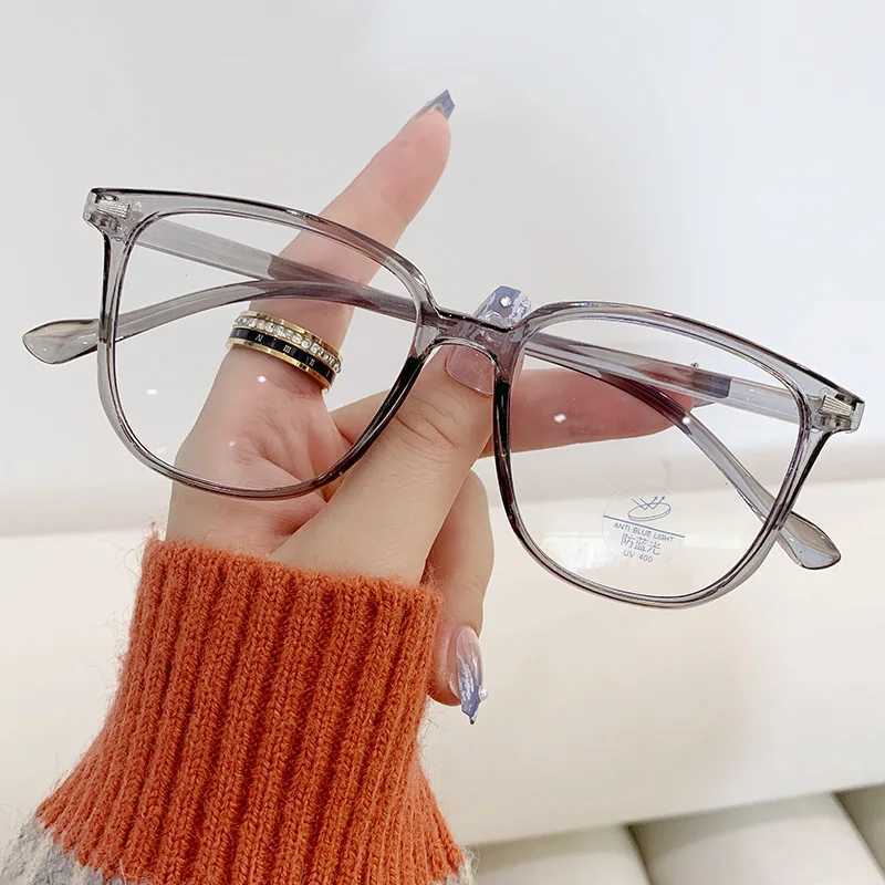 Oversized Women Myopia Glasses Luxury Design Anti-blue Light Prescription Eyeglasses Unisex Nearsights Eyewear Diopter 0 To-4.0 W250513
