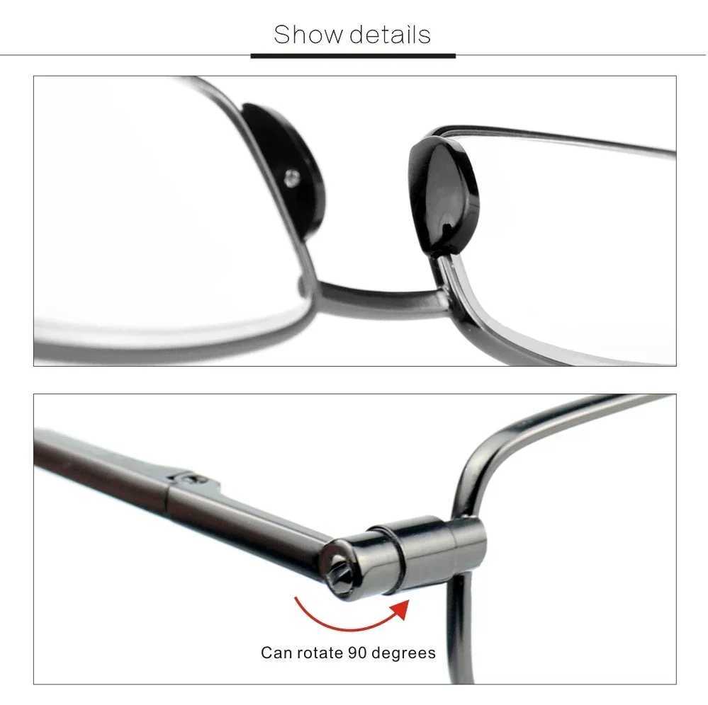 Reading Glasses for Men Slingshots Magnifying Glasses Progressive Women Foldable Full-Rim Frame Glasses Presbyopic W250513
