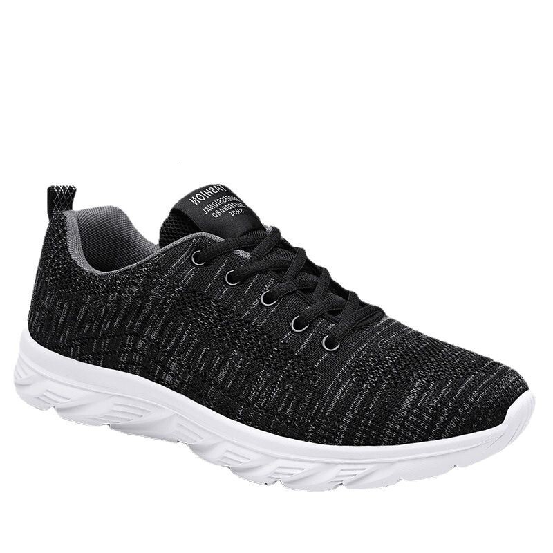 Men S Spring New Knitted Breathable Mesh Casual Sports Running Casual Shoes Shoes Plus Shoes Size Ddmysaturn