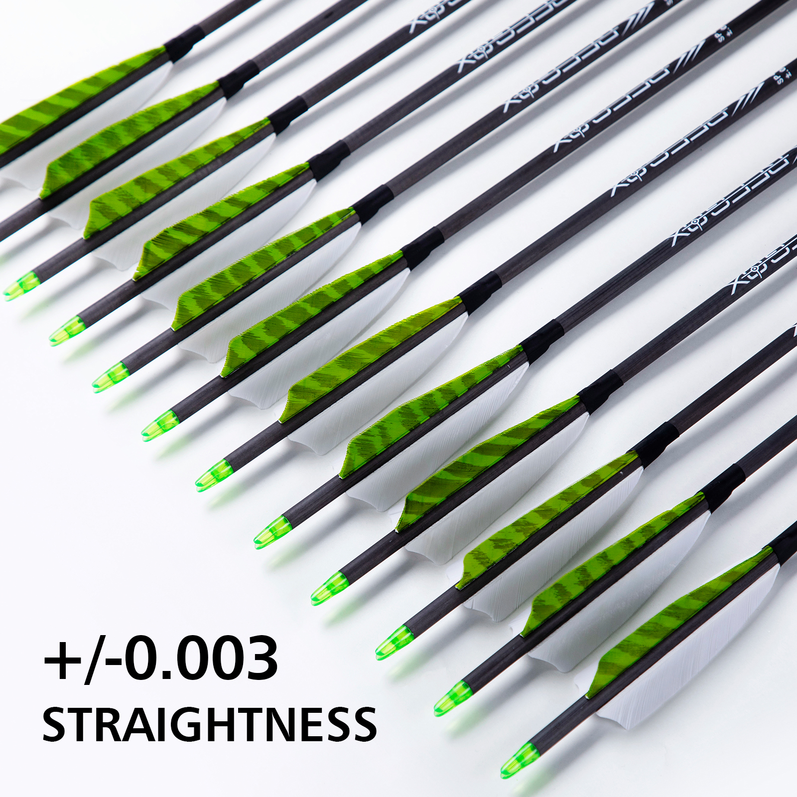 Archery Targeting Arrows Turkey Feathers without arrowheads 31inch Carbon Hunting Arrows 6.2mm Training Arrows for Recurve Bow & Compound Bow Spine250