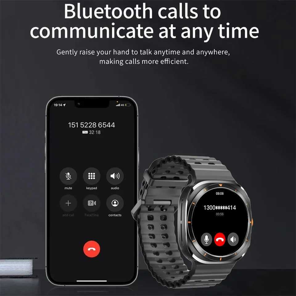 New Arrival LAXASFIT Watch 7 Ultra Smartwatch BT Talk HD AMOLED Screen Fitness Tracker Health Monitoring Smartwatch for Android IOS O250513