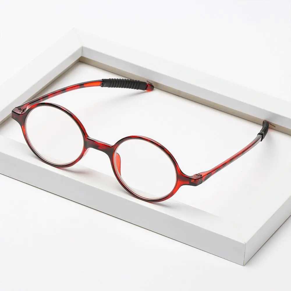 Fashion Women Reading Glasses Men Vintage Round Stylish Frame Presbyopia Eyeglasses Ultralight Hyperopia Eyewear +1.0 +4.0 W250513