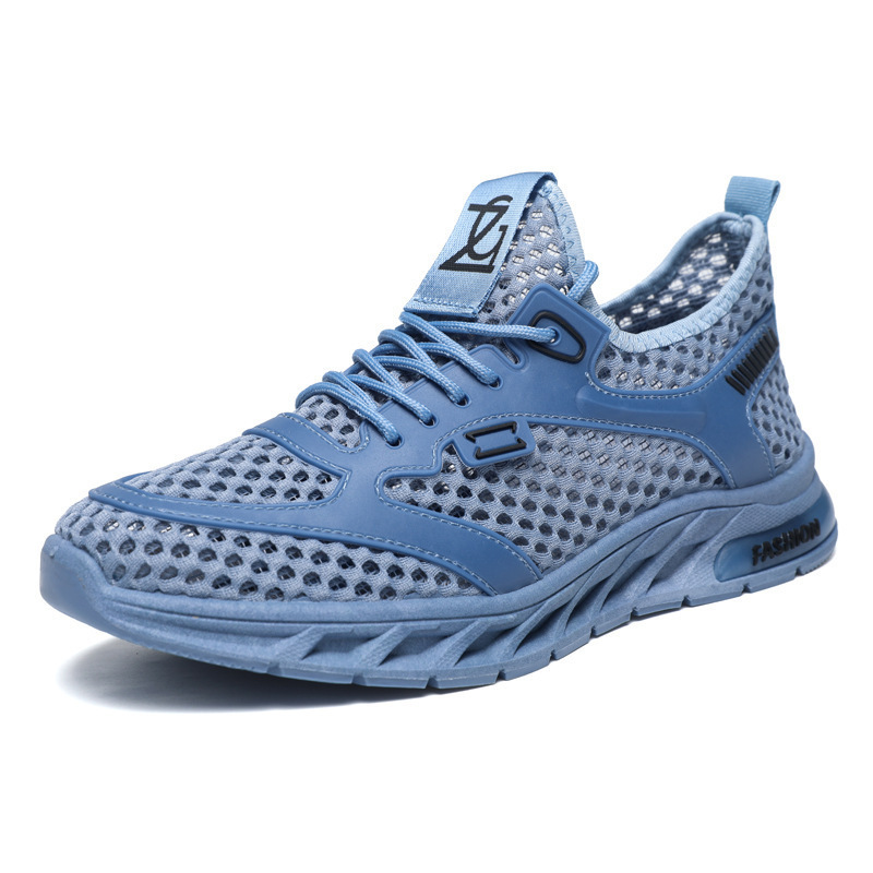 Trendy Men S New Hollowed Out Casual Running Casual Shoes Lace Up Mesh Sports Shoes Lightweight And Comfortable Ddmysaturn