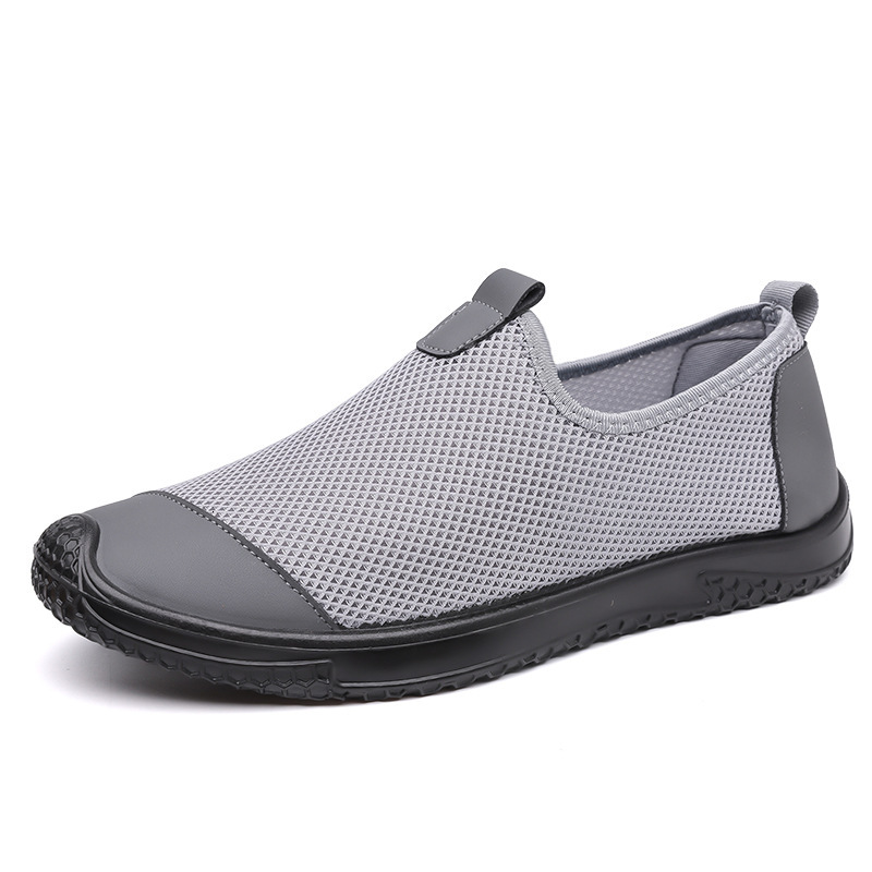 Summer New Men S Mesh Casual Shoes With Hollow Breathable Holes Sandals Casual Shoes And Legs Ddmysaturn