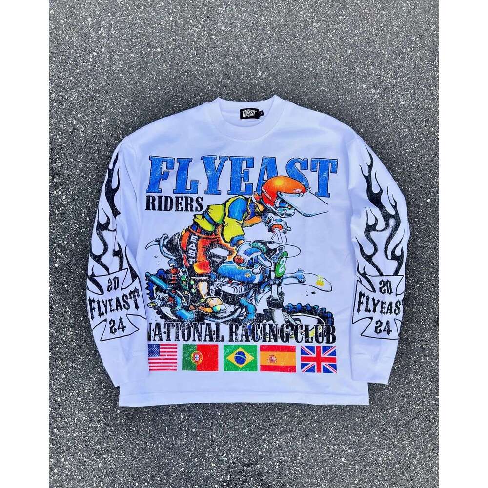 2025 New Popular Fake Two piece Wide Leg Pants Printed Series Youth Couple Round Neck T-shirt