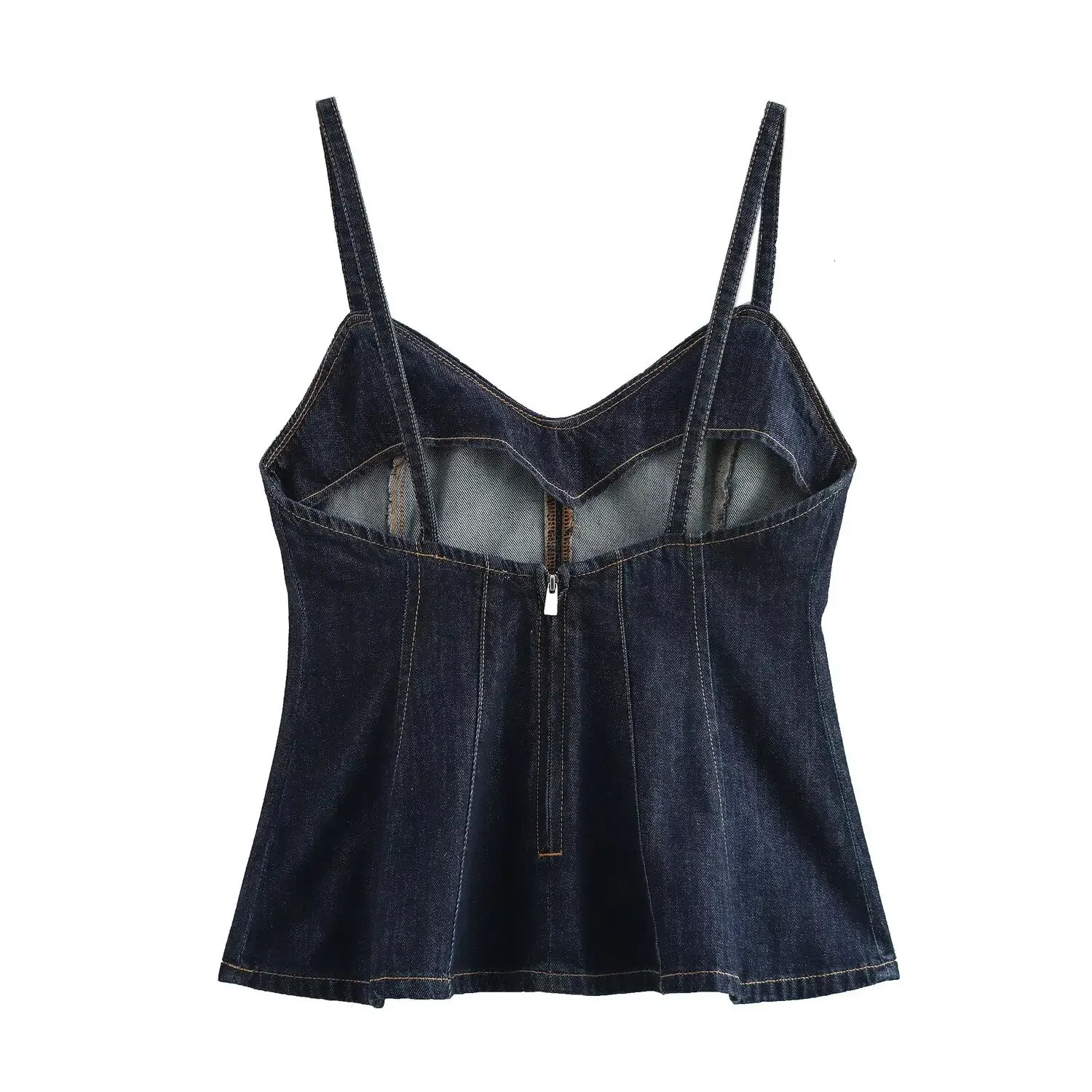 TRAFSHE Denim Camis For Women Summer Sexy Backless Woman Top Y2K Clothes Vintage Tanks 8197064 250513