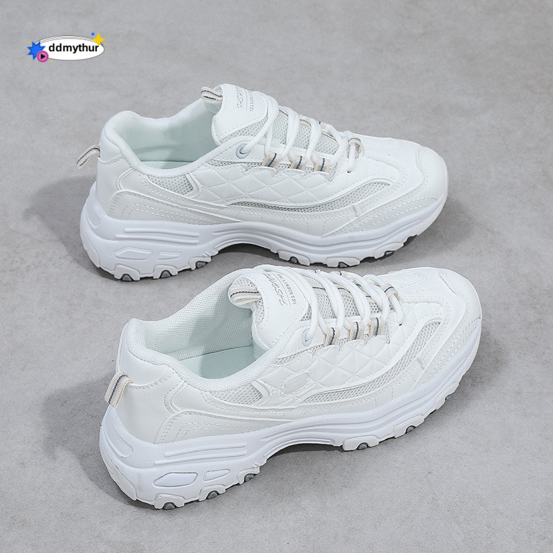 Dad's Women's 2024 Spring New Instagram Trendy and Versatile, Minority Student Korean Edition Ultra Light Casual Breathable Sports Shoes ddm