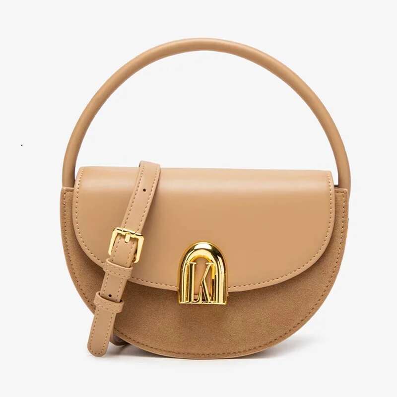 Saddle 2025 New Women's Handbag Versatile Half Round Single Shoulder High Quality Commuting Crossbody Bag