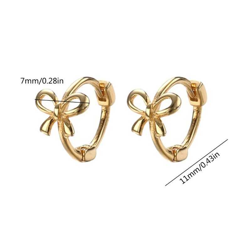 Bowknot Studs Earrings Ear Piercing Jewelry Accessory Stylish Bow Ear Pendant Jewelry for Fashion Enthusiasts Y250510