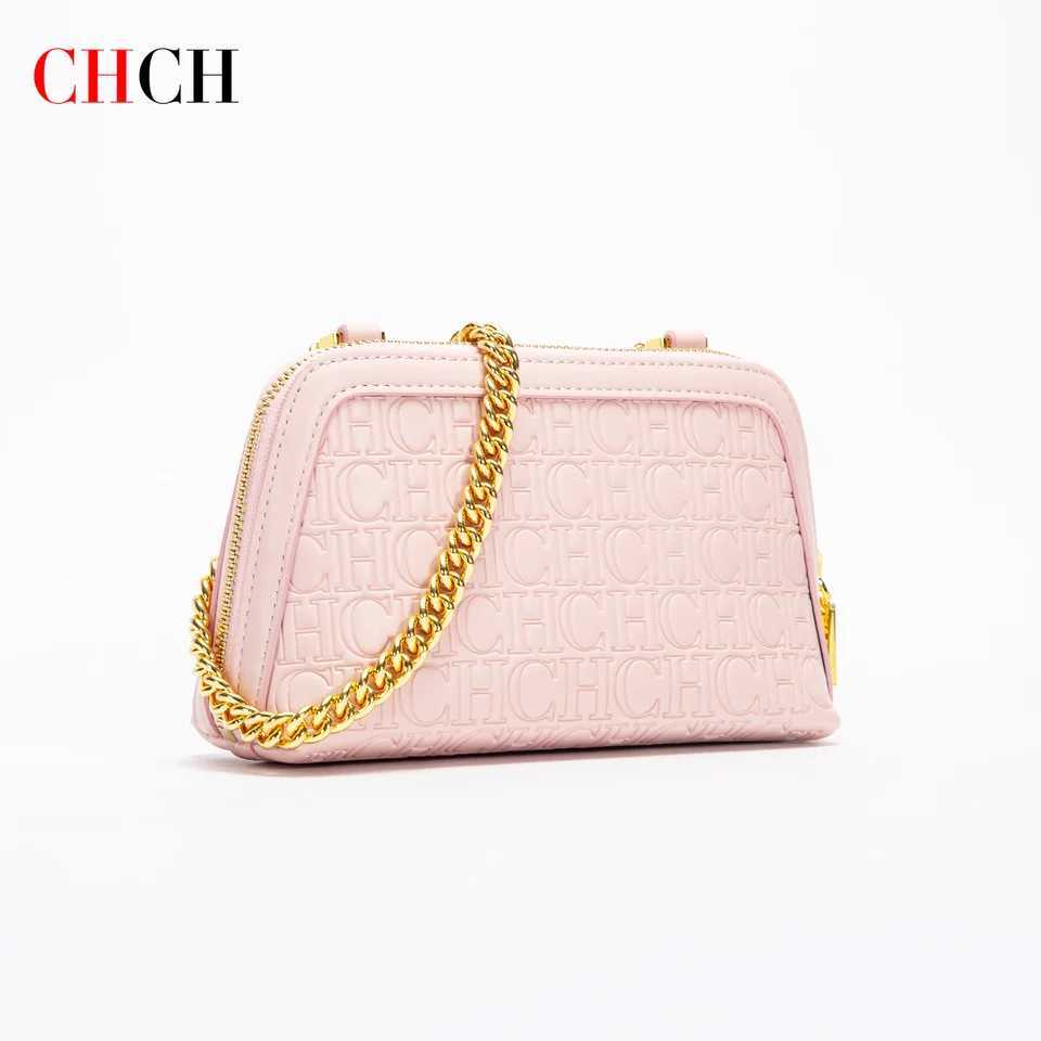 CHCH Womens Shoulder Bag New Mini Shell Bag Simple Metal Chain Bag Z250512
