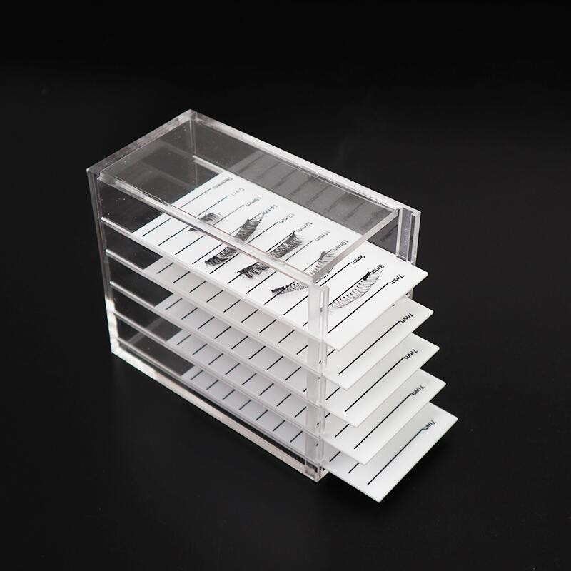 Five-layer Transparent Acrylic Grafting Eyelash Storage Tool Box With Scales