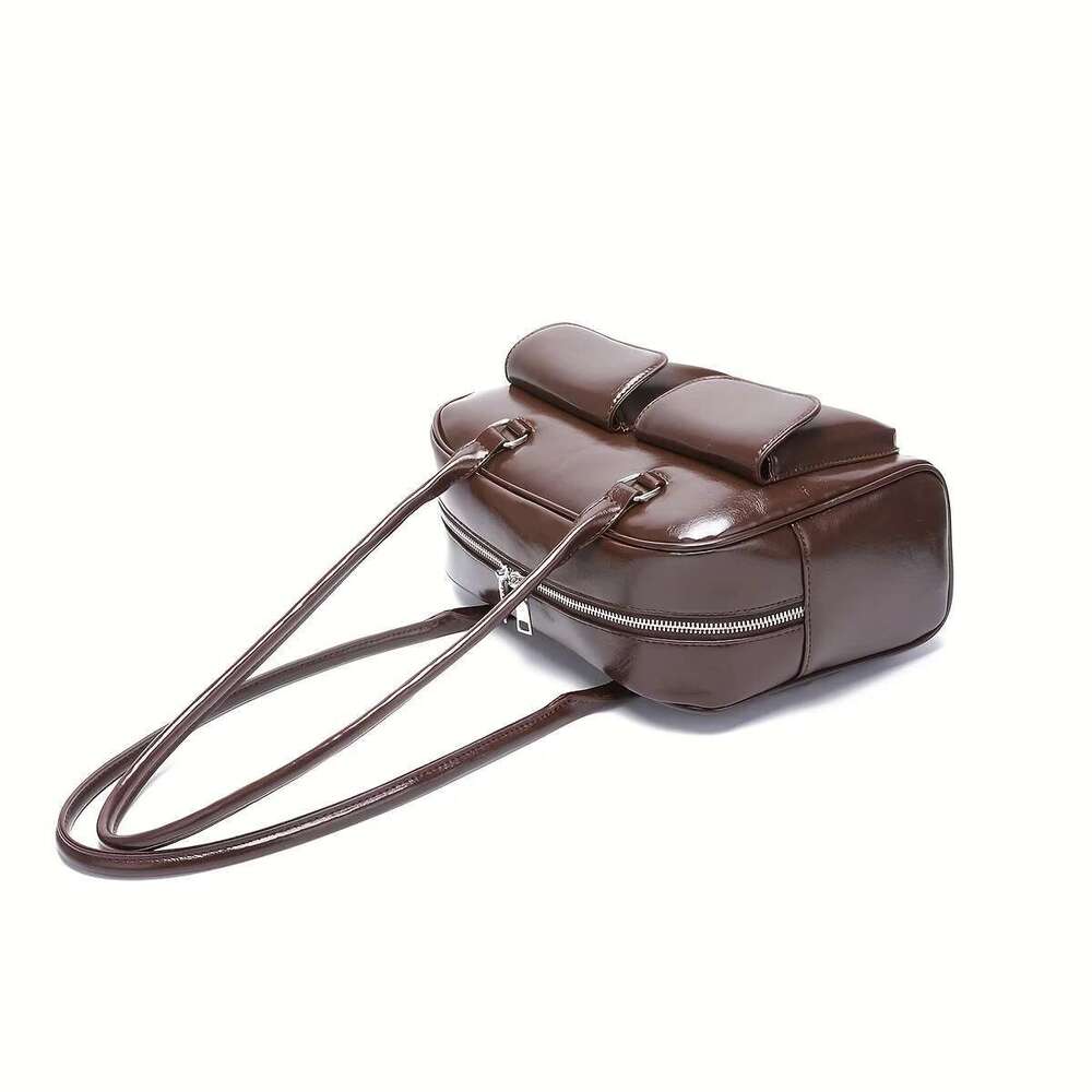 Fashion Armpit High- Value Versatile Handbag Niche Design Women Tote Shoulder Bag, Retro Pu Leather Purses And Handbags