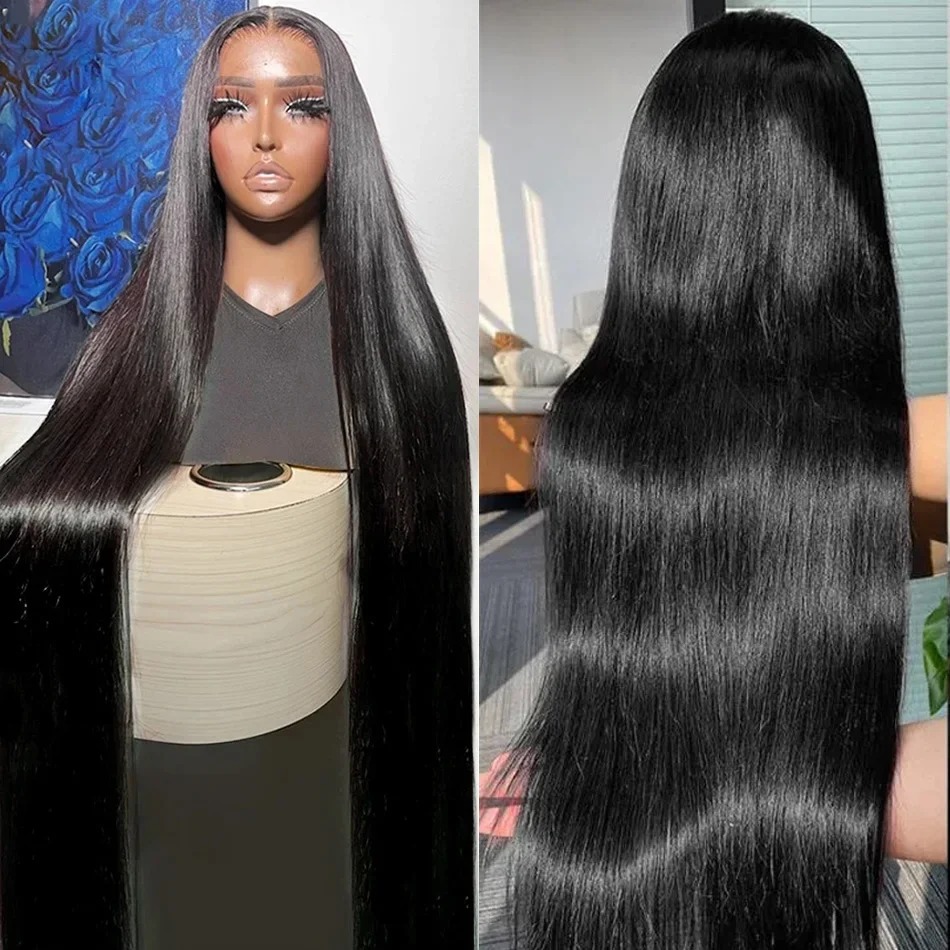 13x6 Straight Lace Front Wig HD Transparent Brazilian Human Hair Wigs For Women 360 Lace Frontal Wig Lace Closure Wig Synthetic Front Wig