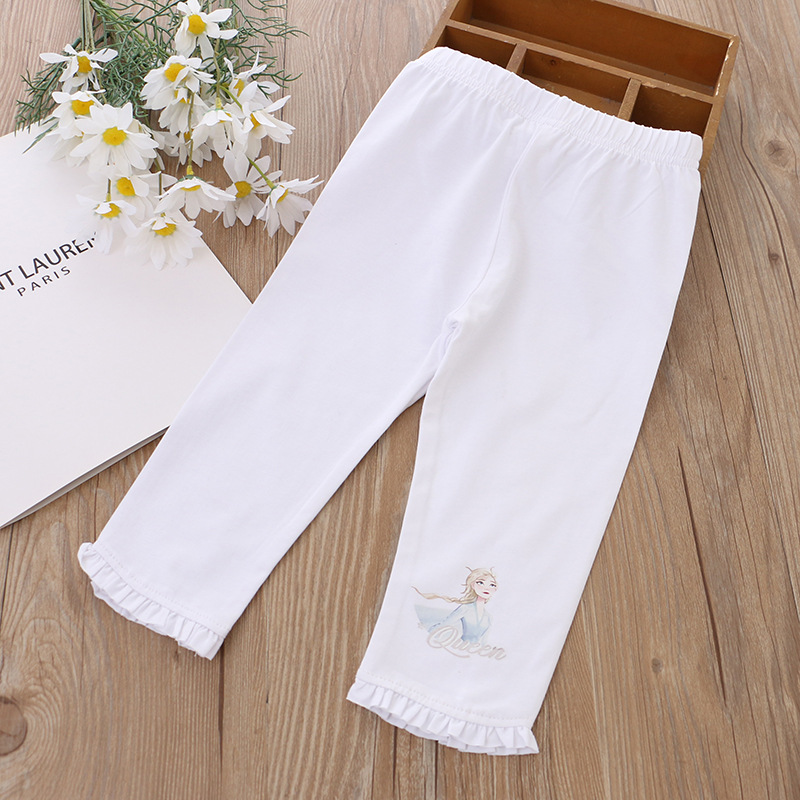 DISNEY Frozen Elsa princess toddler designer clothes baby clothes Children's summer shorts for girl cotton trousers for children
