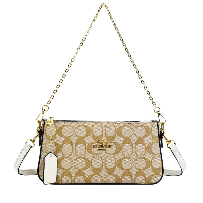Women's new style of high texture mahjong bag armpit bag all fashion soft leather shoulder crossbody bag