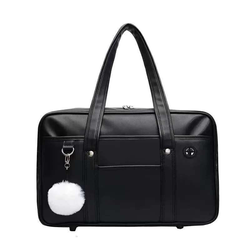 Girls Casual PU Shoulder Kids Junior High School Students Bag Versatile Children Uniform Handbag Solid Color Simple Fashion