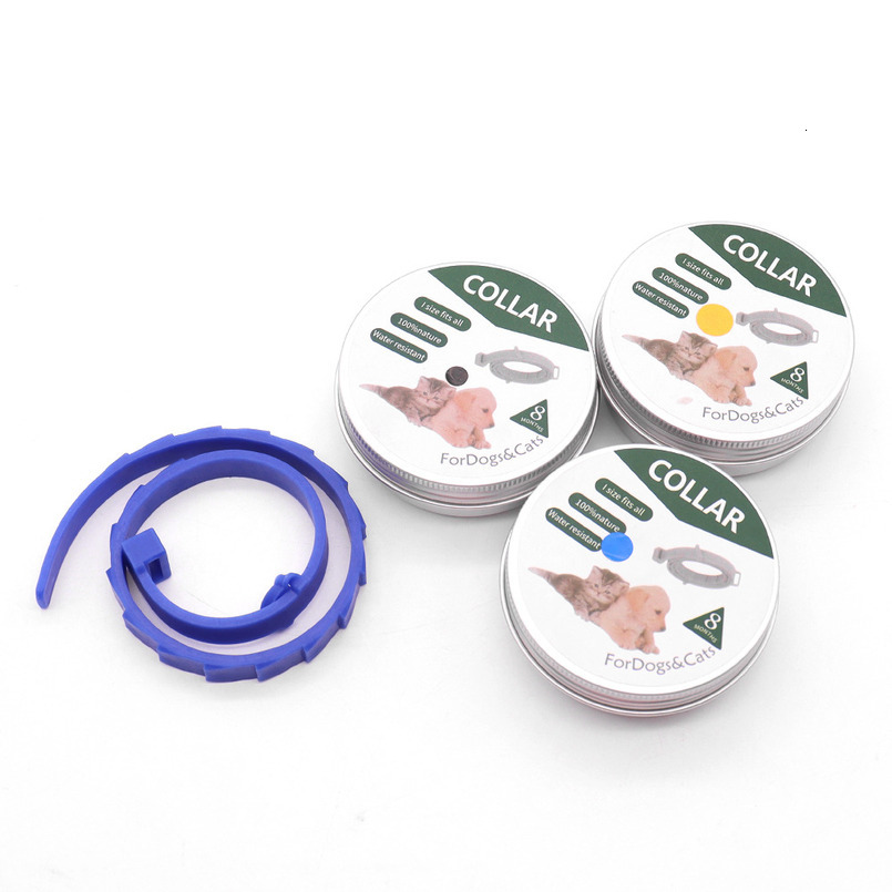 SOLADO Dog Collar Flea And Tick Treatment Prevention Collar For Dogs Cat Neck Rings Adjustable Size 5 Colors Naturally Safe Protection 8 Months Pet De