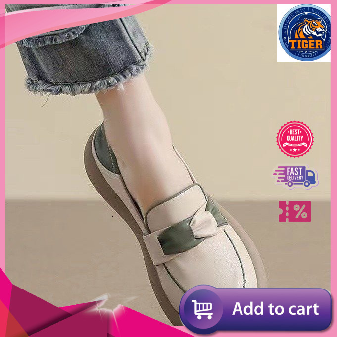 Ddmytiger Pregnant Casual Small Leather Women S Spring New Versatile Internet Famous Soft Sole One Foot Kick Bean Flat Shoes Single Outdoor Shoes
