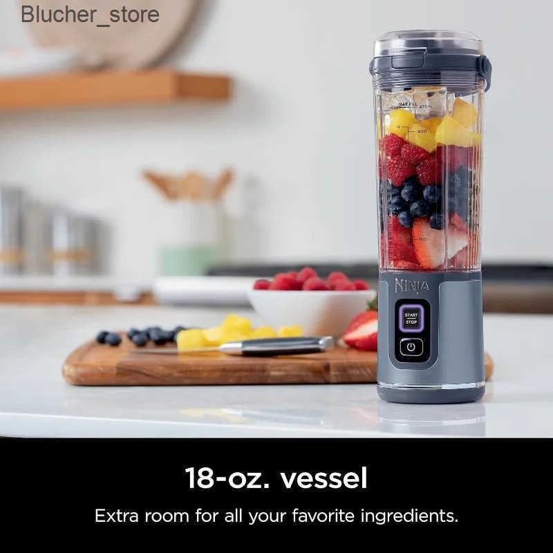 Ninja BC151NV Blast Portable Blender Cordless 18oz. Vessel Personal Blender-for Shakes Smoothies Leakproof-Lid Sip Spout z250513