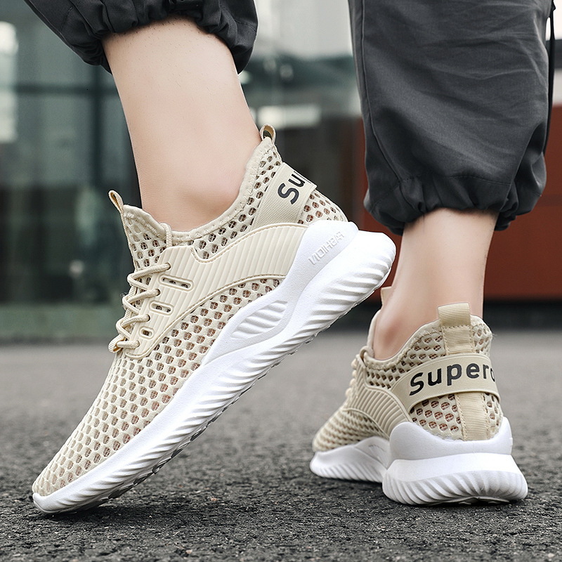 Men S New Summer Thin Sports Travel Casual With Casual Shoes Large Mesh Hollow Air Conditioning Trendy Shoes Ddmysaturn