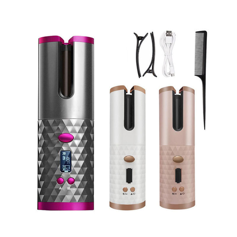 Wireless Charging Curling Iron Electric Hair Curler Automatic Non-Ironing Lazy Hair Styling Godsend