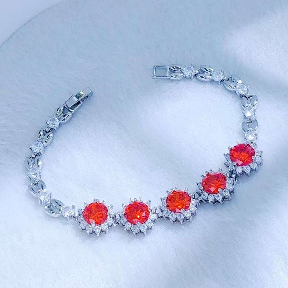 trendy fashion moissanite bracelet high carbon zircon aaa quality jewelry