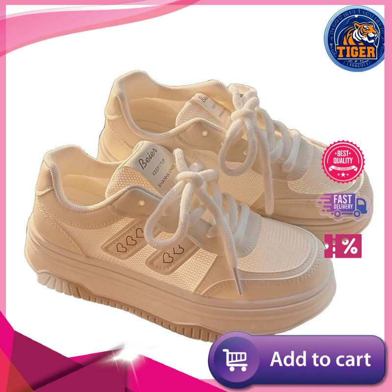 Ddmytiger New Summer With Mesh Surface White For Women Skirts Breathable Thin Casual Shoes Thick Soled Board Outdoor Shoes