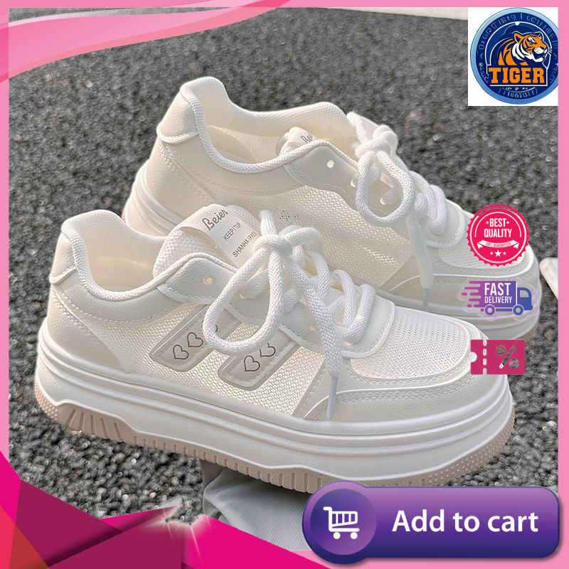 Ddmytiger New Summer With Mesh Surface White For Women Skirts Breathable Thin Casual Shoes Thick Soled Board Outdoor Shoes