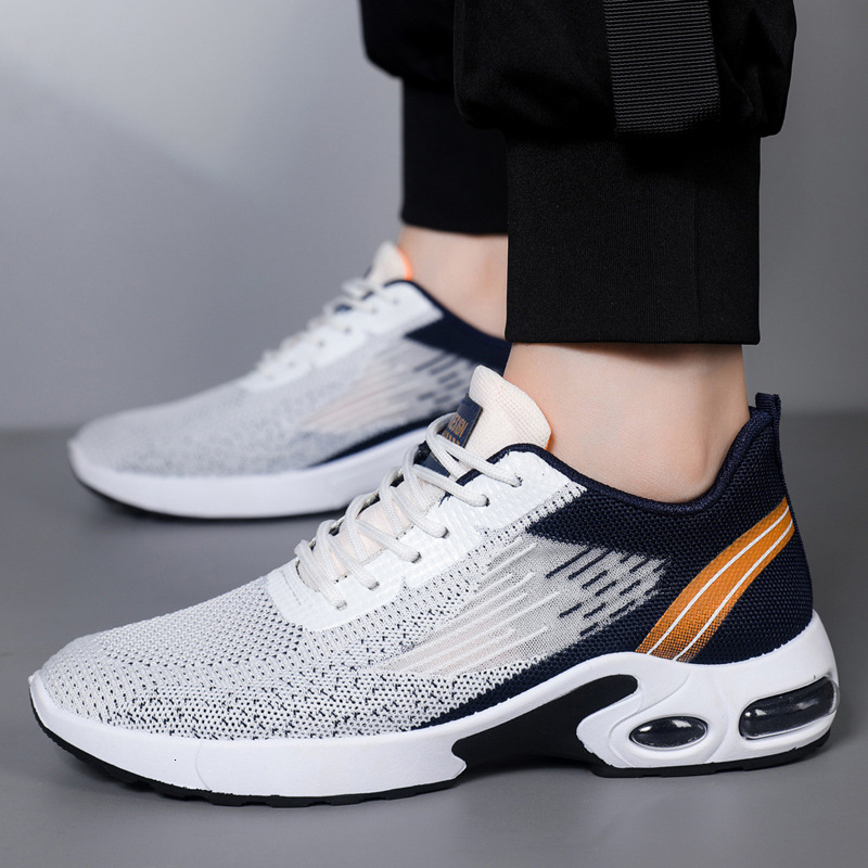 Men S Spring Air Casual Shoes Cushion Soft Bottom Sports Single Shoe Flyknit Shoes For Men Ddmysaturn