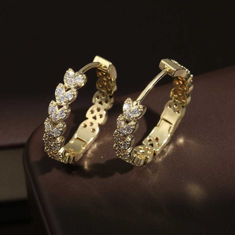 ZAKOL Elegant Micro Paved Zircon Big Hoop Earring for Women Luxury Bridal Wedding Engagement Party Jewelry Y250510
