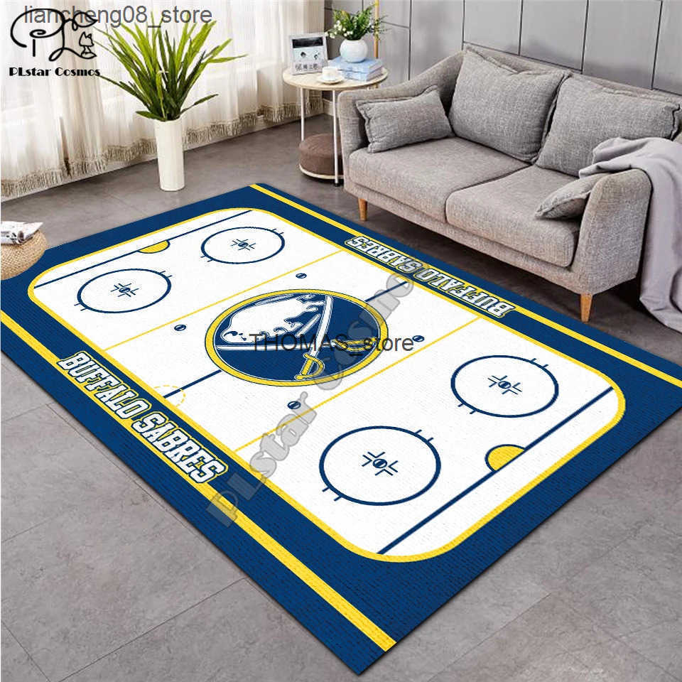 Carpets ice hockey carpet Anti-Skid Area Floor Mat 3D Rug Non-slip Mat Dining Room Living Room Soft Bedroom Mat Carpet style-03 L240910 Q250513
