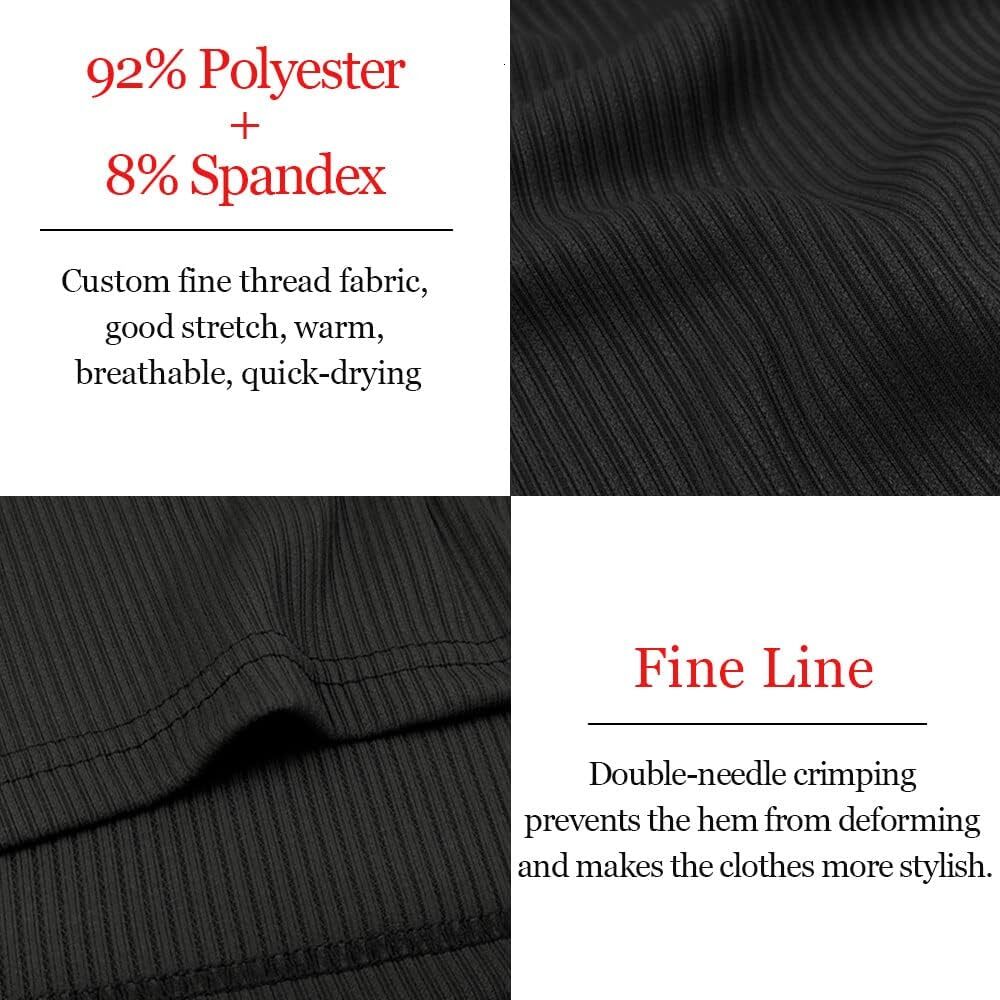 Mens Polo shirt Men's Slim Fit Muscle Polo Shirts Long&Short Sleeve Stretch Quick Dry Tee Casual Golf Athletic T-Shirts Polos shirts