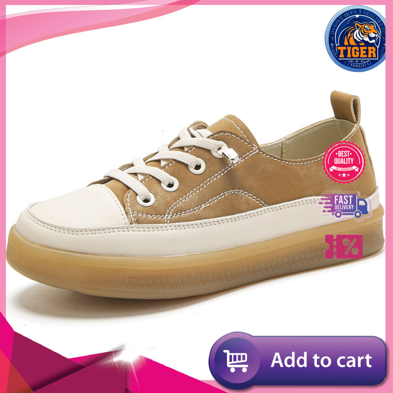 Ddmytiger Soft Soled Anti Slip White Shoes For Women Spring And Autumn New Lightweight Cow Tendon Sole Versatile Single Shoe Outdoor Shoes