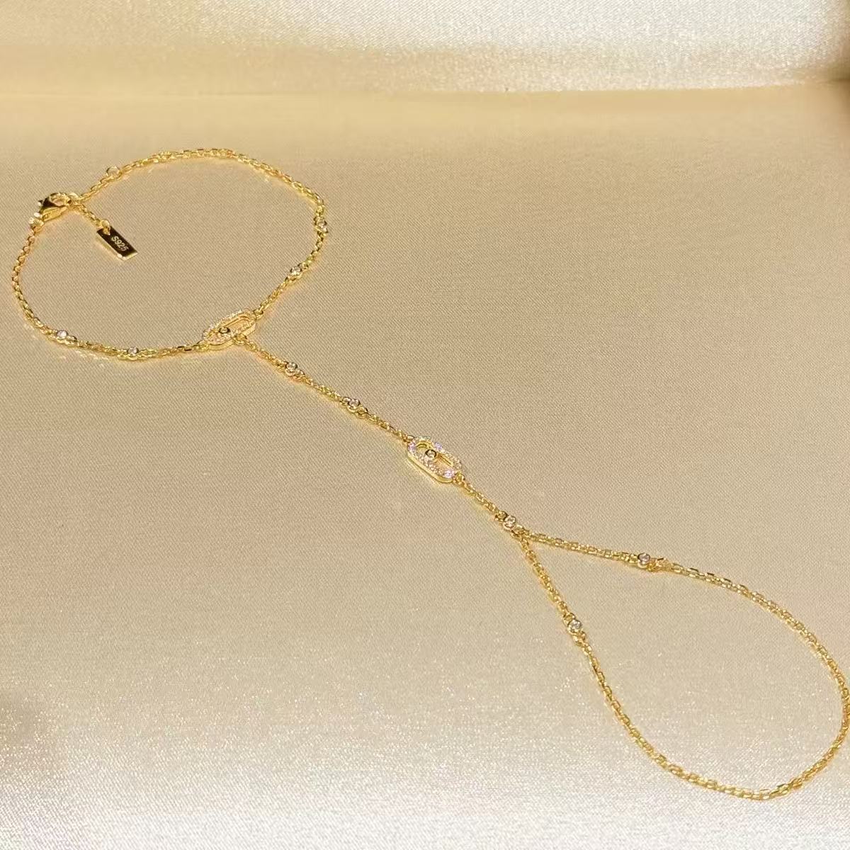 Exquisite Bracelet Designer Long Diamond Bracelet K Gold Bracelet 3 Color Accessories Designer Jewelry sisters Birthday Gift