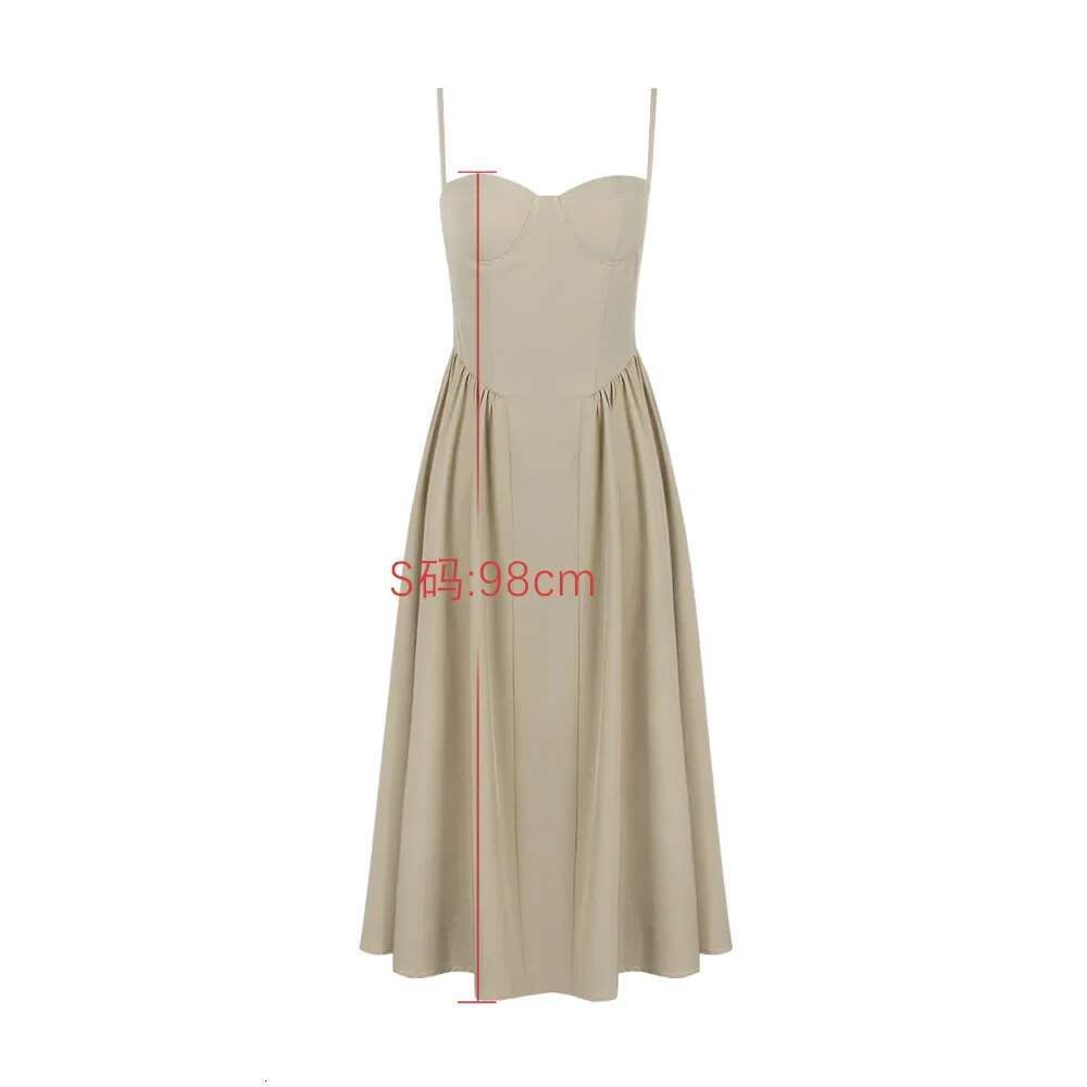 Mingmingxi Elegant for Summer Pink Spaghetti Strap Midi Dress with Pocket Long Party Dresses Holiday Women Clothing