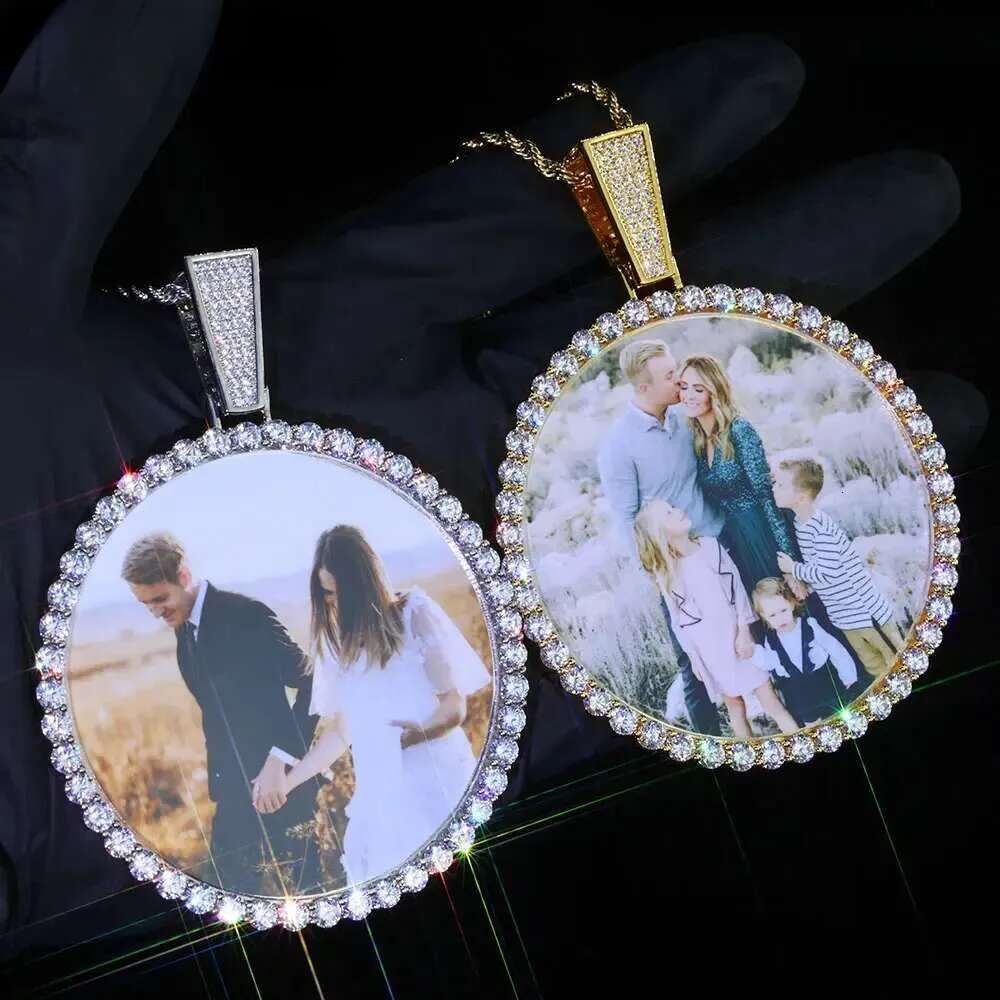 hip hopinspired eskeem large round pendant with embedded image frame ideal holiday gifting