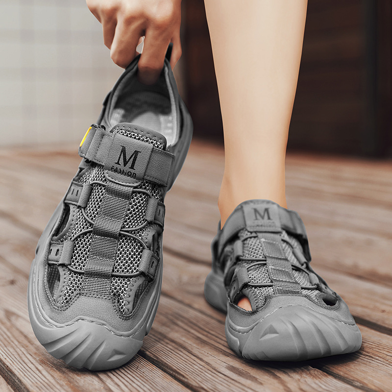 Sandals Men In Summer New Beach Shoes For Outdoor Activities Hollowed Out Casual Shoes Casual Toe Caps Water Wading Shoes Sports Sandals Ddmysaturn