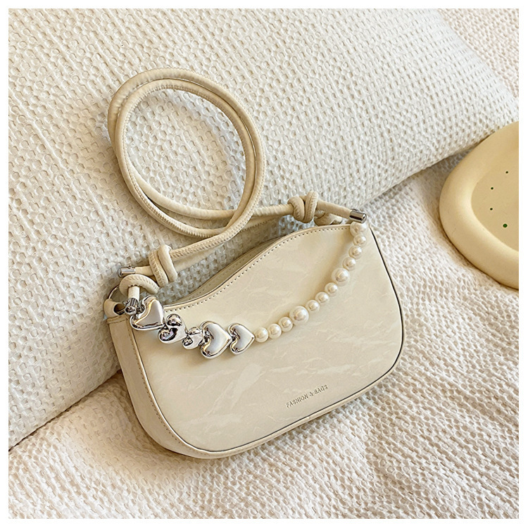 Premium Pearl Chain Underarm for Women 2024 Spring/Summer New Collection Niche Crossbody Candy Color Fashion Shoulder Bag