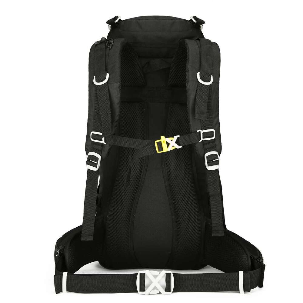 50L Hiking Waterproof Camping Backpack Rain Cover Travel Day Pack w Shoe Compartment for Outdoor Backpacking Climbing