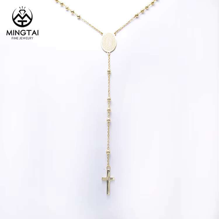 32.0 inch long fashionable and exquisite cross pendant sier necklace, women's gold necklace