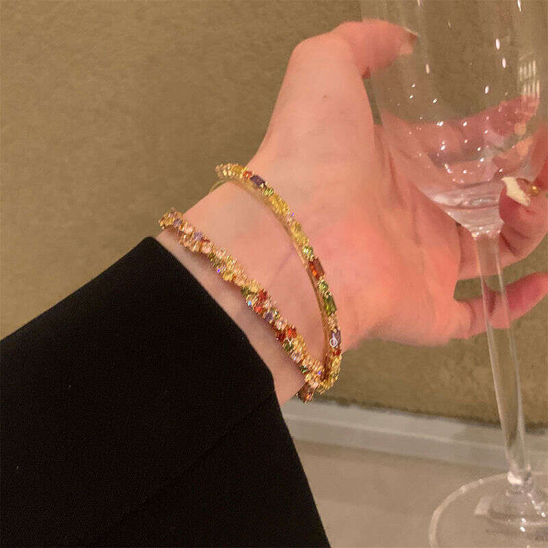 elegant hightwist beaded bracelets featuring vibrant colors zircon stones