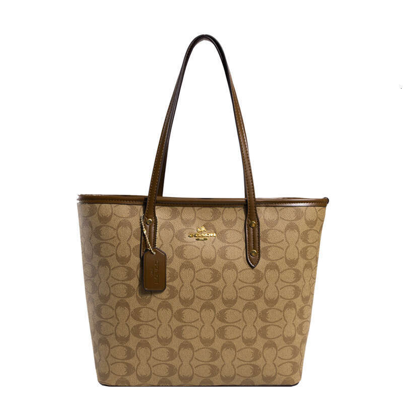 2025 Autumn/Winter New Handheld Large Capacity Tote One Shoulder Versatile Fashion Printed Shopping Style Women's Bag Travel