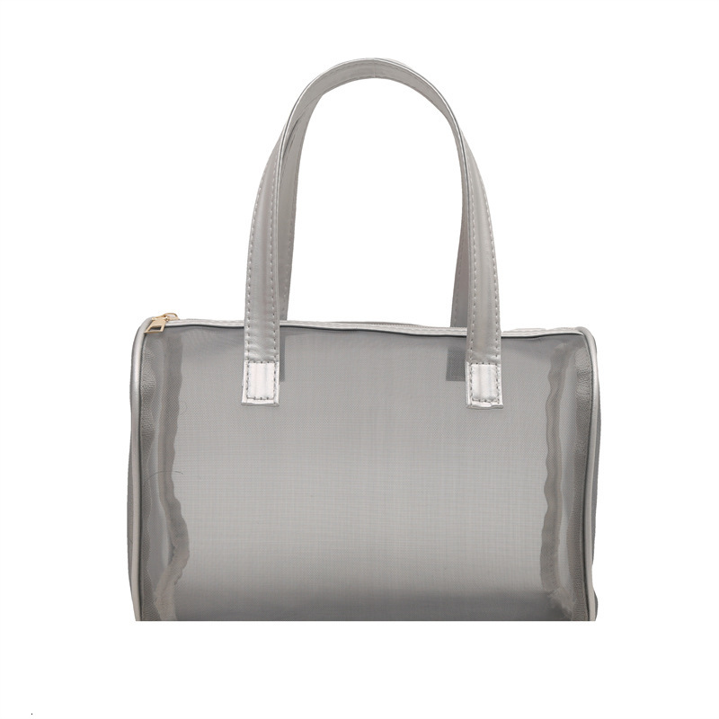 Portable hand-held small square women's 2025 summer high-end makeup popular trend storage bag