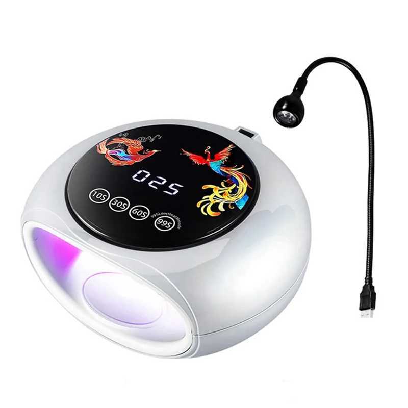 AB08-660Nm Wavelength Red Light Manicure Lamp With High Power 360 UV Curing Phototherapy Machine LED Nail Lamp EU Plug W250513