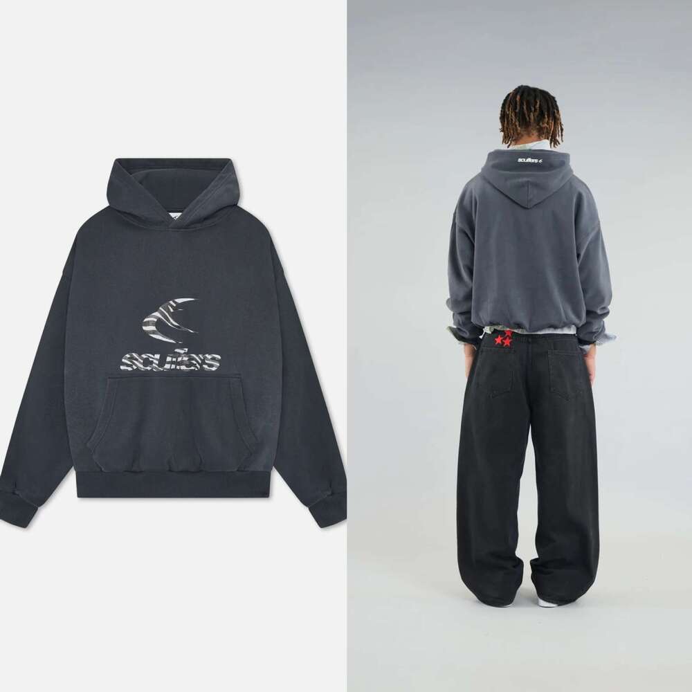 High Street American Letter Hoodie Unisex Trendy Brand Loose Daily Casual Coat gift for man