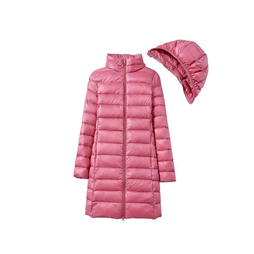 NewBang 4XL 5XL Plus Long Winter Ultra Light Jacket Women With Hooded Down Coat Female Big Size Coats